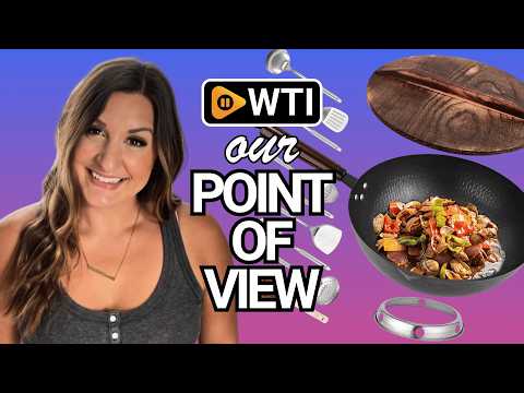 Leidawn 12.8"" Carbon Steel Wok-11Pcs Woks & Stir Fry Pans Wok Pan with Lid - WTI product video review