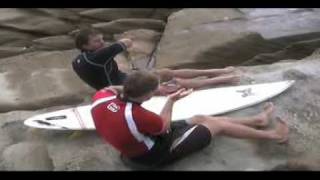 preview picture of video 'Sea Kayak Surfing at Mdumbi, South Africa 2007'