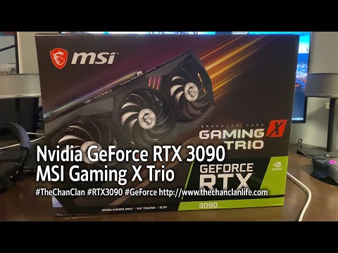 TechTalk: Nvidia GeForce MSI Gaming X TRIO RTX 3090 24G - Unboxing, Demo, and Raytracing Benchmark!