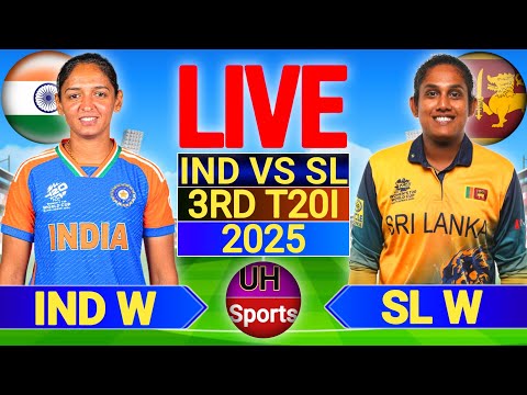 🔴Ind W vs Sl W 3rd T20 2025 | India W vs Srilanka W Live Cricket Match Score  Commentary