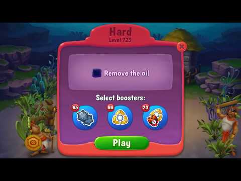 Fishdom HARD level 729 Gameplay (iOS Android)