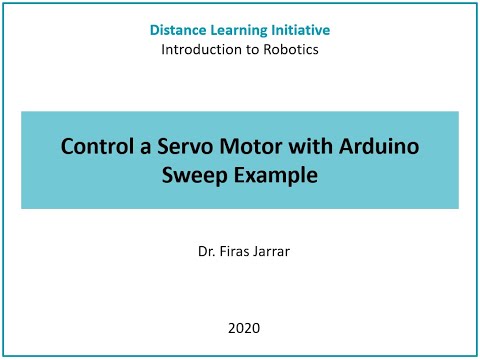 مشروع 15: تحريك محرّك سيرفو (Servo Sweep)