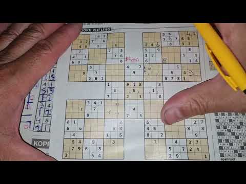 Again a Samurai Sudoku and a Letter Sudoku today! (#4941) Quintuplet Sudoku puzzle. 07-30-2022