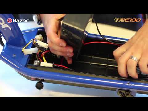 How to change the battery on a Razor Power Core E100