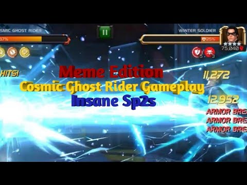 (With Memes) 5 Star Rank 3 Cosmic Ghost Rider Gameplay | Insane Sp2 Bursts |