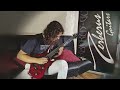 Nico König playing the New Zerberus Guitars DRAGON model.