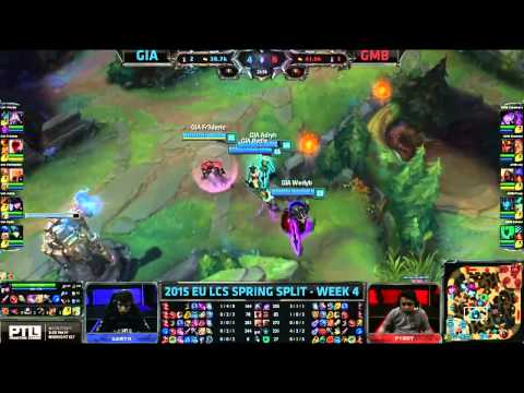GIA vs GMB   EU LCS 2015 W4D1   Giants Gaming vs Gambit Gaming VOD
