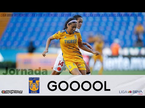 Gol G. Espinoza | Tigres 2 - 0  Toluca | LigaBBVAMXFemenil | #GritaMéxicoA21 J7