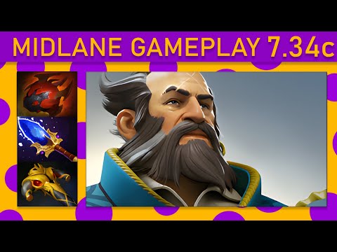 ✨DarkMago♡ Kunkka 76% Kill participation! Mid Gameplay - Dota 2 Top MMR