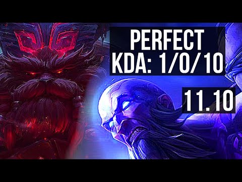 ORNN vs RYZE (TOP) | 1/0/10, 400+ games | EUW Grandmaster | v11.10