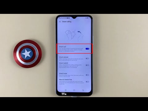 Smart call, automatically call when close to your ear on Vivo Y20 Android 10