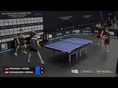 Prohaska/Hersel (GER) vs Hodina/Rzihauschek (AUT) | U15 SF | 2022 WTT Youth Star Contender Otocec