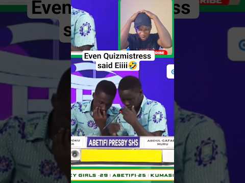 Try not to laugh😂 (Was he stamerring?) #nsmq #nsmq2025 #nsmqlive