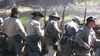 preview picture of video 'Mock Civil War Battle: Andersonville, GA 2009'