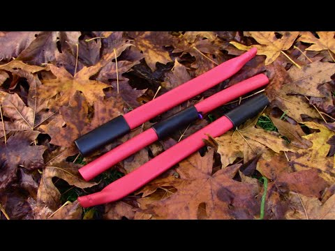 Making a 38 Pound 3 Piece Red and Black PVC Takedown Bow - Compact Under 18 Inches