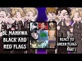 BL Manhwa BLACK And RED Flags React To GREEN Flags BL Manhwa Gacha React 2x PART 1