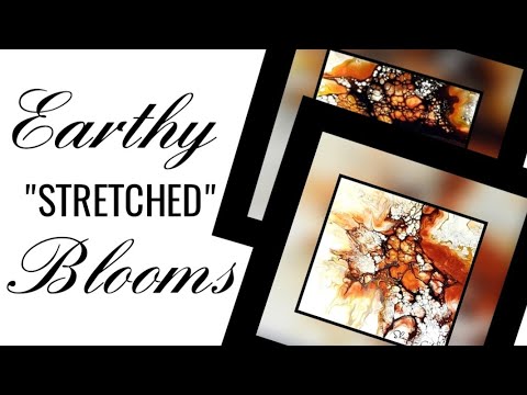 BEAUTIFUL Blooming CELLS ~ Acrylic Pour Painting with Warm Earth Tones /  Abstract Fluid Art (267)