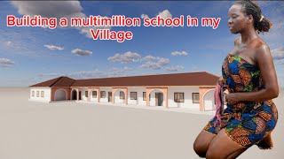 Building A School for the village children/ African village life . #africancommunity #africanvillage
