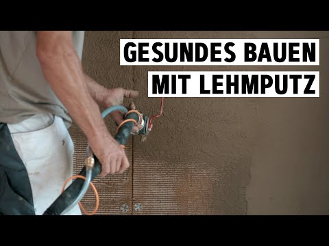 Gesundes Bauen mit Spritztechnik - Lehmputz auftragen mit PC 1030 von WAGNER