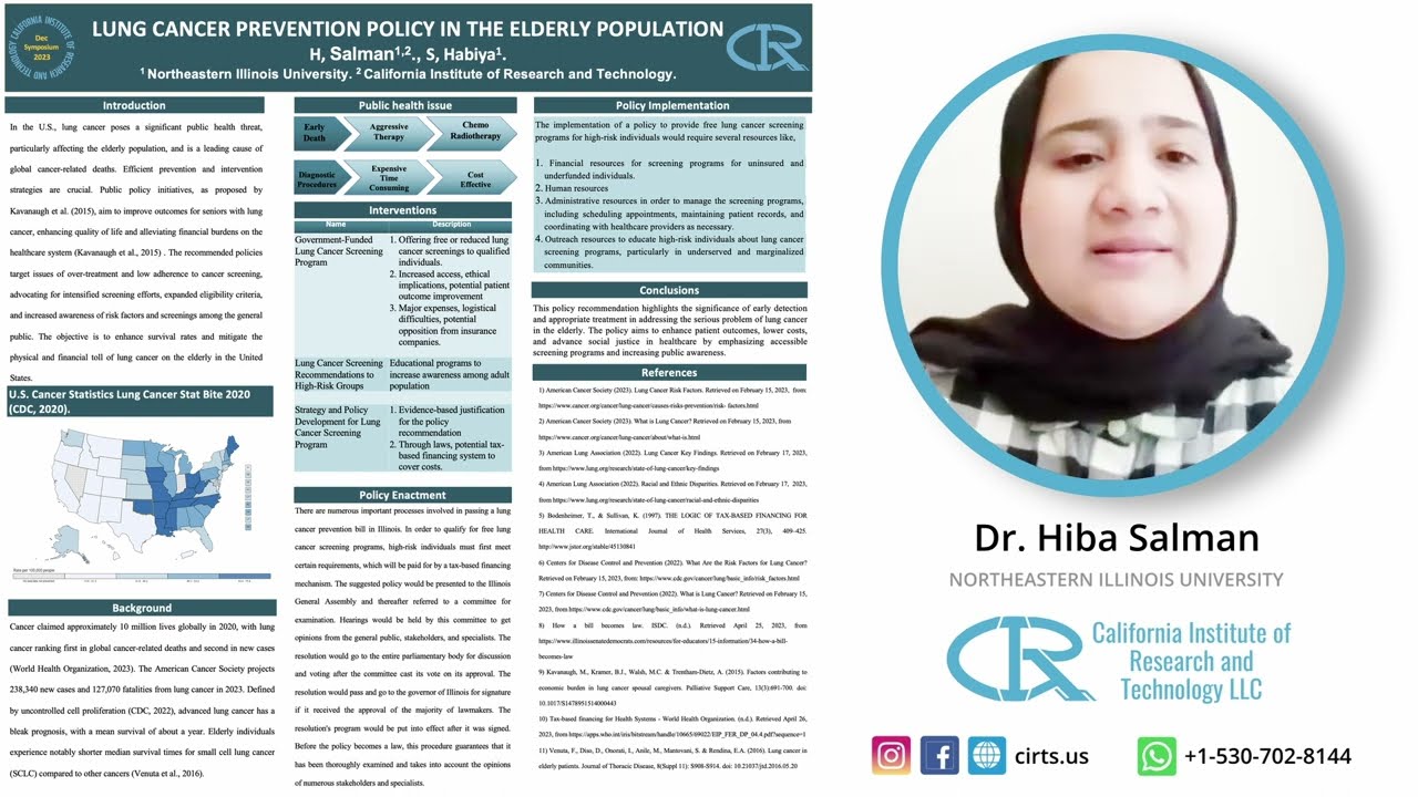 Lung Cancer Prevention Policy in the Elderly Population - Dr. Hiba Salman