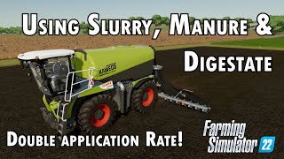 Using Slurry, Manure and Digestate in Farming Simulator 22