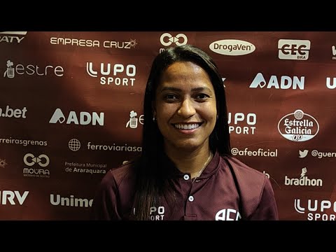 Coletiva pré-jogo com a zagueira Géssica - 16.09.2023.