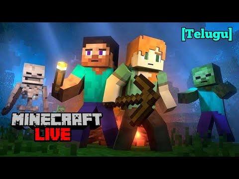 EPIC Minecraft Telugu Gameplay - TheHanu0 LIVE!