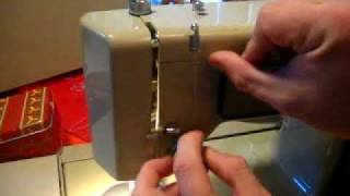 How to thread a vintage Kenmore sewing machine.
