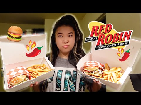 Red Robin's **Scorpion Burger** + steak fries! SPICYYY