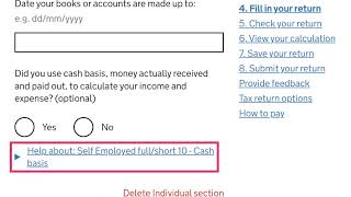 Your self-employed tax return