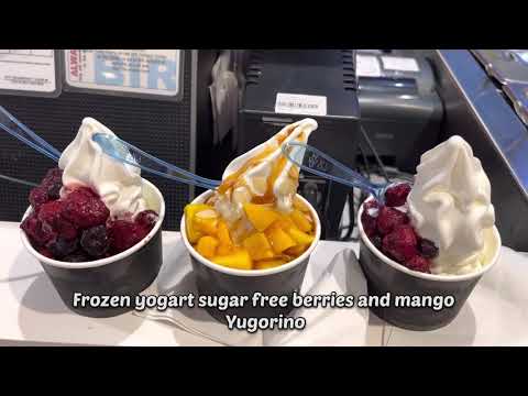 The best  frozen yogart yogorino mixed red berries and mango almond.  #icecream