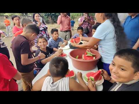 Comelona de sandía 🍉 en San Isidro Morazán vieran que bueno se puso esto 