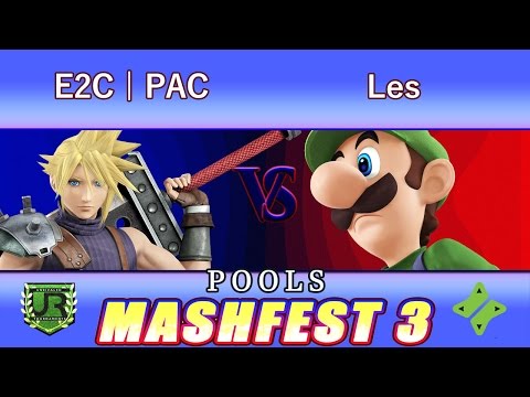 Mashfest 3  POOLS - E2C | PAC DIESEL  (Cloud, Meta Knight) vs Les (Luigi)