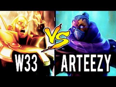 w33 [Invoker] Vs Arteezy [Anti-Mage] ► Rage Quit! Who's The Boss 7.05 Dota 2