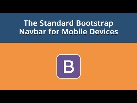 The Standard Bootstrap Navbar for Mobile Devices