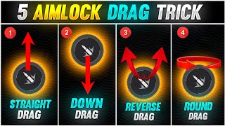 5 New Aimlock Drag Technique + Headshot Trick | Best Aimlock Drag Oneshot Headshot Trick | Free Fire