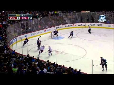 Matt Duchene goal Feb 11 2013 Phoenix Coyotes vs Colorado Avalanche NHL Hockey