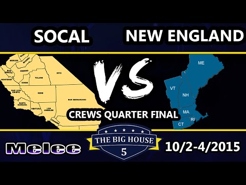 The Big House 5 - Team SoCal Vs. Team New England - Melee Crews - SSBM