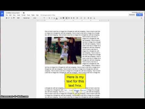 Adding Text Boxes and Images to Google Docs