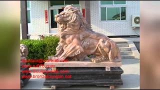Bronze Lion Statues