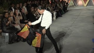 Antonio Banderas on the runway of Fashion for Relief in Cannes