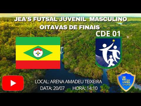 Ao Vivo Jea's Futsal Juvenil Masculino Oitavas de Final Seleção de Alvaraes vs CDE 01.