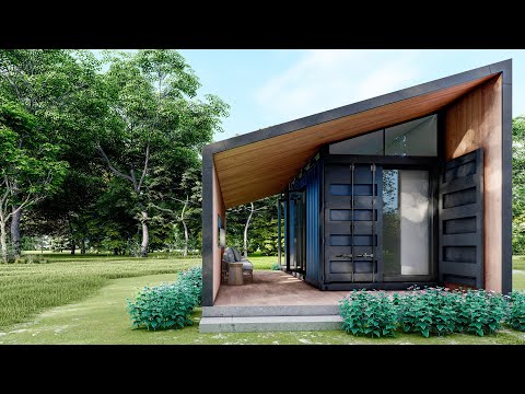 Tiny house tour – shipping container house 20 ft - 1 bedroom