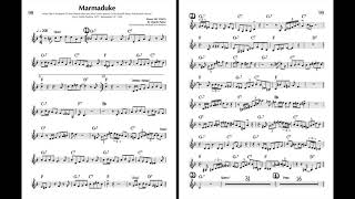 Marmaduke - from &quot;Charlie Parker 60 Melodies and Solos&quot; book - Concert Pitch
