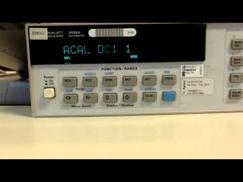 hp 3458A Selftest, Autocal, Test-Messung