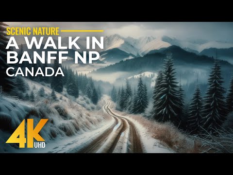 Incredible Canadian Nature in 4K UHD - Scenic 7 HRS Walk in Banff National Park