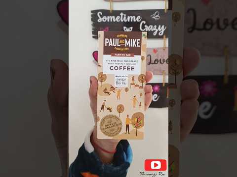 Paul And Mike Fine Milk Chocolate With Coffee | Coffee Chocolate 😋🍫 #ChocolateCoffee #Shorts