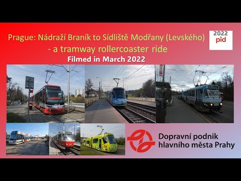 039 - Prague, Czechia: A tram ride from Nadrazi Branik to Sidliste Modrany (Levskeho) in March 2022