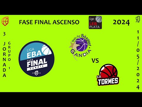 PROINBENI UPB GANDIA//XOBORG LA ANTIGUA CBTORMES #3 3ªJ FFA 2024 FASE ASCENSO LEB PLATA