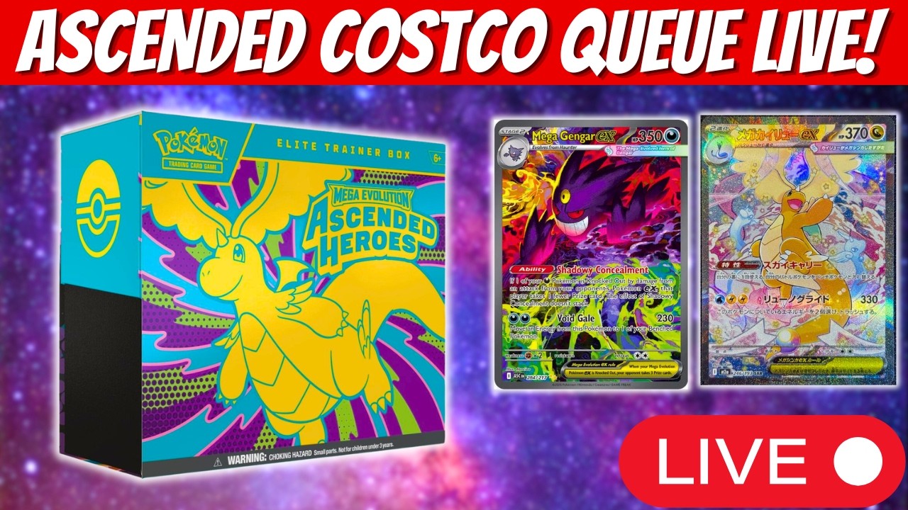 Pokemon Costco Queue Live! Ascended Heroes Drop!